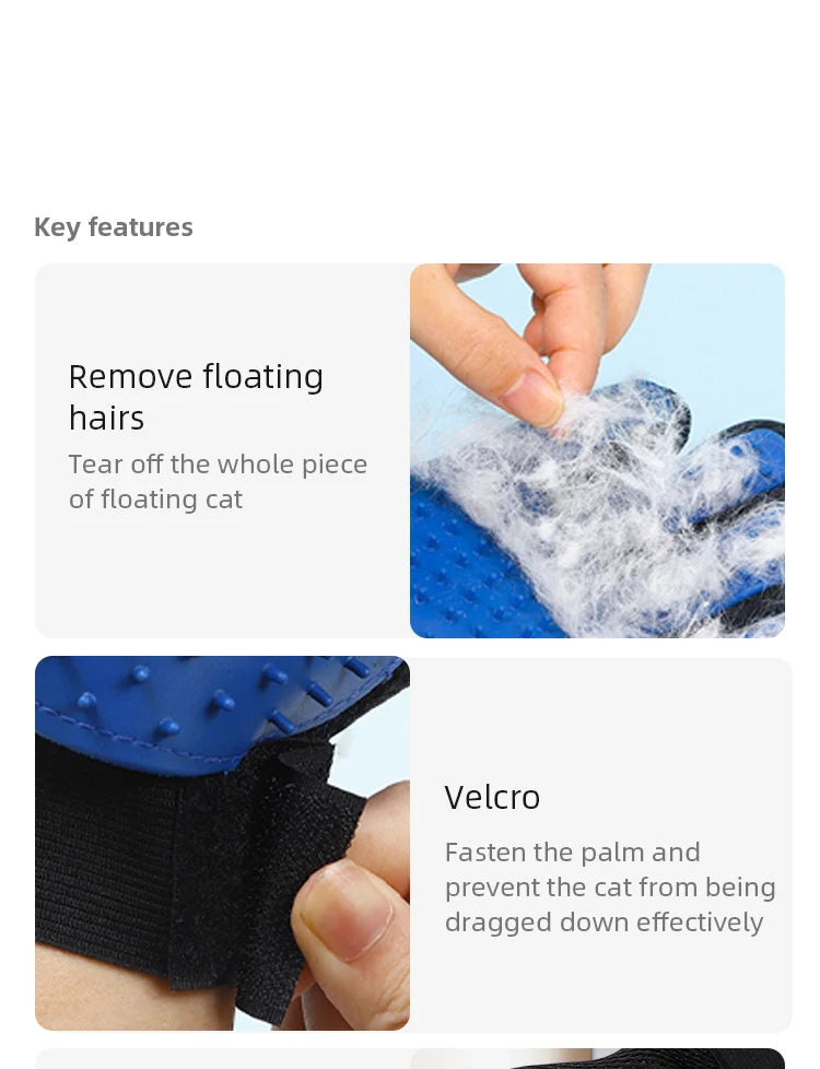 Pawzy Pets™ Pet Hair Removal & Grooming Glove